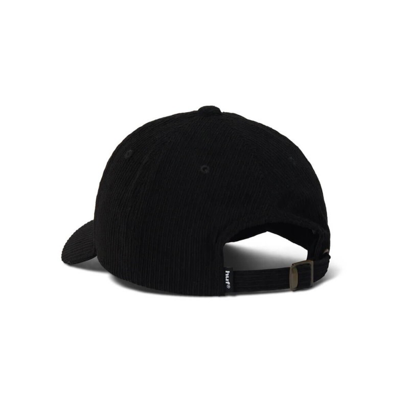 HUF PRISM TT CORD 6 PANEL CV HAT (HT00982 BLACK)
