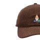HUF PRISM TT CORD 6 PANEL CV HAT (HT00982 DKBRN)