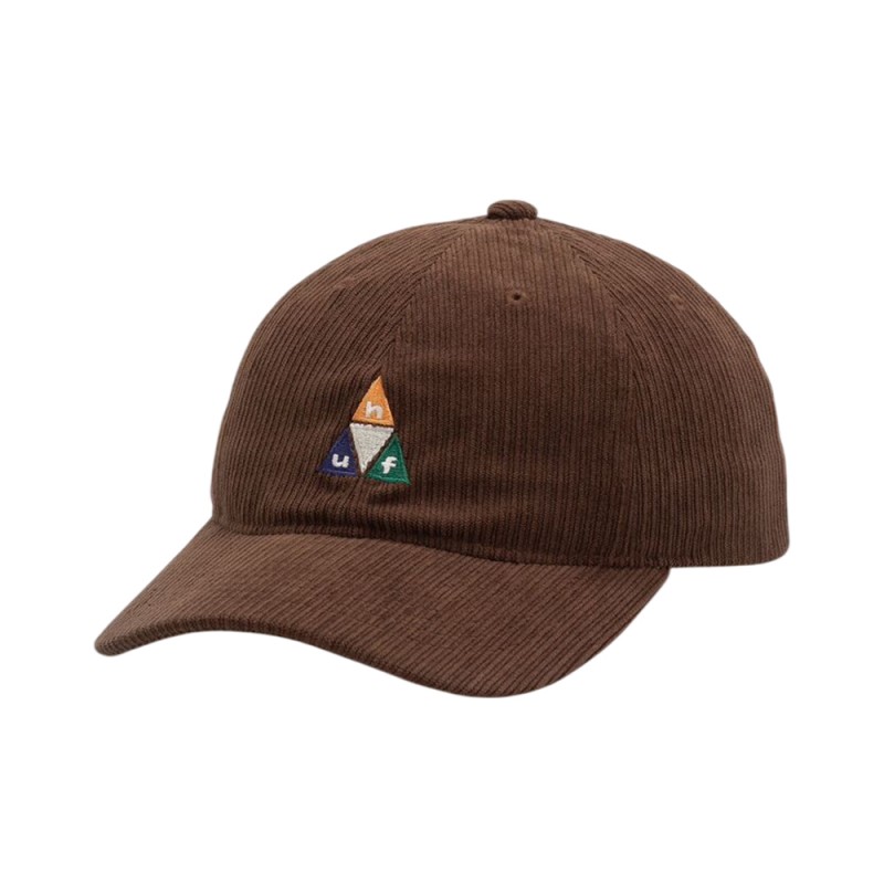 HUF PRISM TT CORD 6 PANEL CV HAT (HT00982 DKBRN)