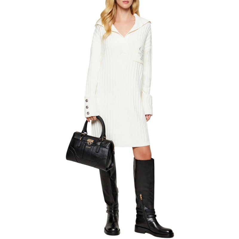 Guess GREYSON II SMALL SATCHEL ΤΣΑΝΤΑ ΓΥΝΑΙΚΕΙΑ (HWBG9206050 BLA)