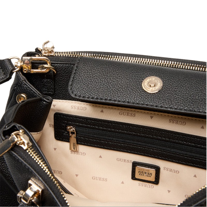 Guess CALEBRA HOBO STATUS SATCHEL ΤΣΑΝΤΑ ΓΥΝΑΙΚΕΙΑ (HWBG9536060 BLA)
