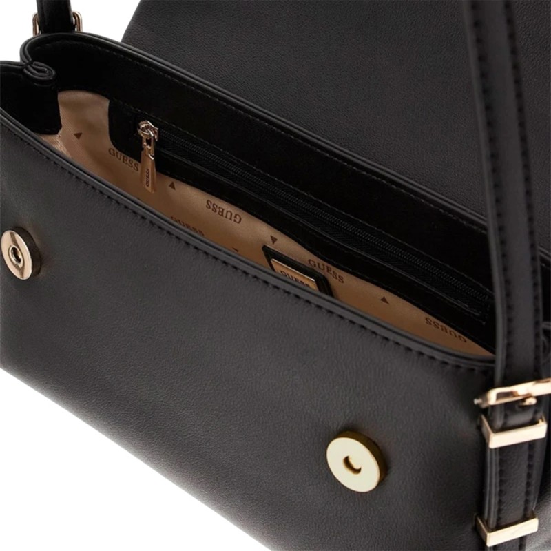 Guess LEFIA FLAP SHOULDER BAG ΤΣΑΝΤΑ ΓΥΝΑΙΚΕΙΑ (HWBG9644190 BLA)
