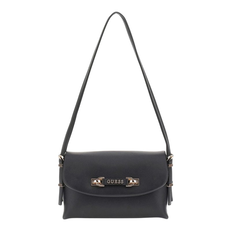 Guess LEFIA FLAP SHOULDER BAG ΤΣΑΝΤΑ ΓΥΝΑΙΚΕΙΑ (HWBG9644190 BLA)