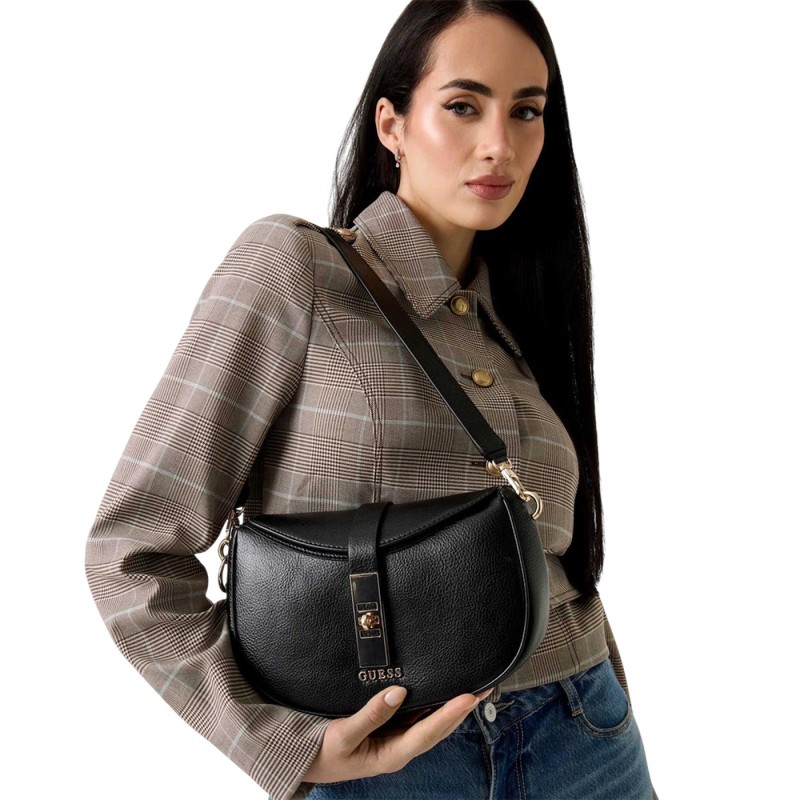 Guess BROOKE SHOULDER BAG ΤΣΑΝΤΑ (HWBG9897180 BLA)