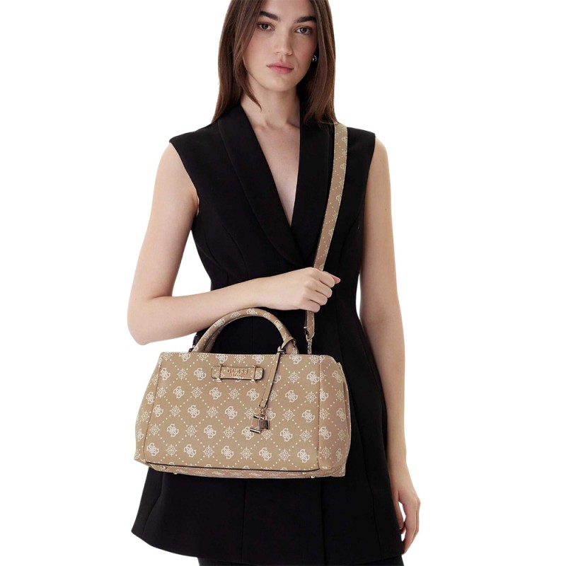 Guess CARRIE LOGO GRLFRND SATCHEL ΤΣΑΝΤΑ (HWGP9898060 BSG)
