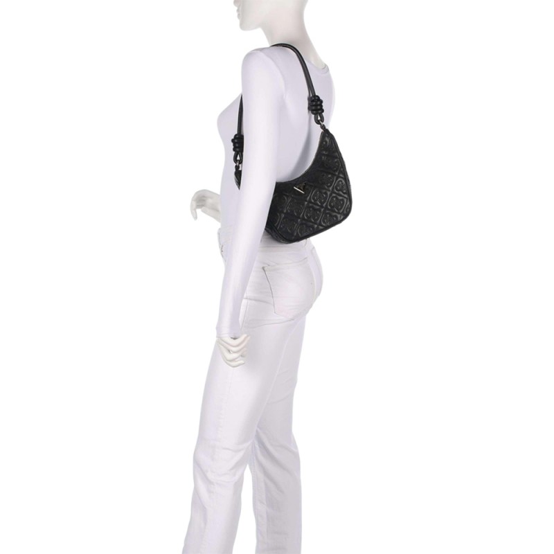 Guess ADELASIA TOP ZIP SHOULDER BAG ΤΣΑΝΤΑ ΓΥΝΑΙΚΕΙΑ (HWQL9658180 BLA)
