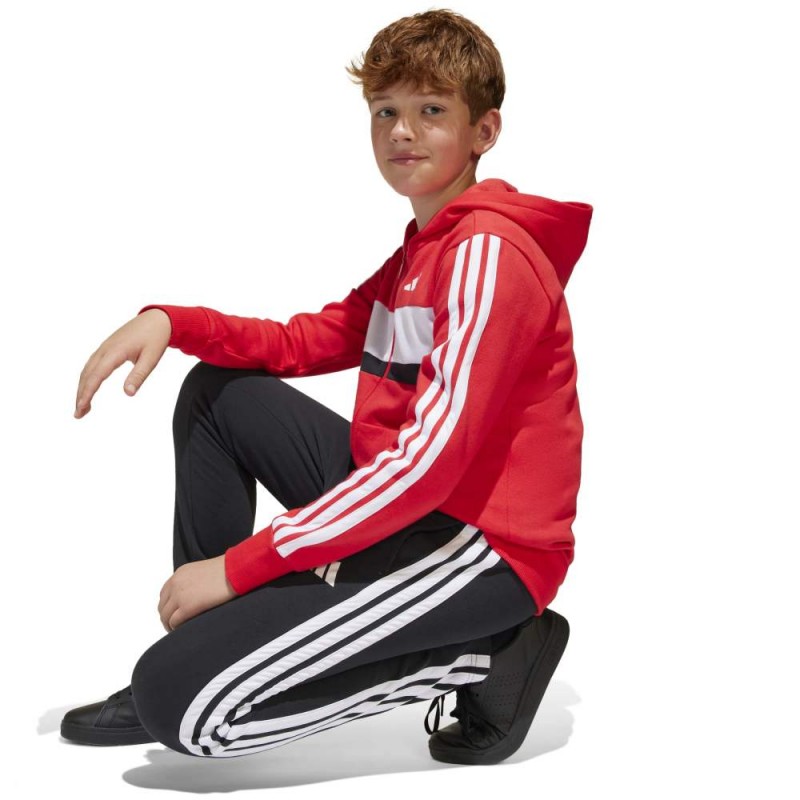 Adidas SEASONAL ESSENTIALS TIBERIO 3 STRIPES FLEECE TRACKSUIT (JC7522)