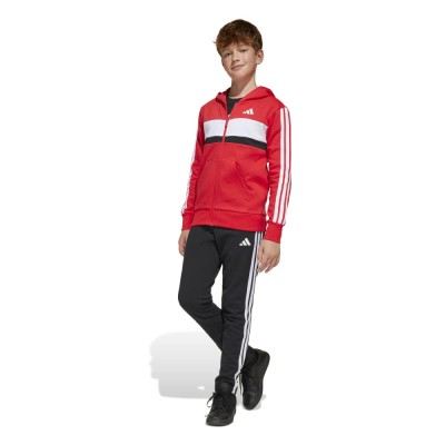 Adidas SEASONAL ESSENTIALS TIBERIO 3 STRIPES FLEECE TRACKSUIT (JC7522)
