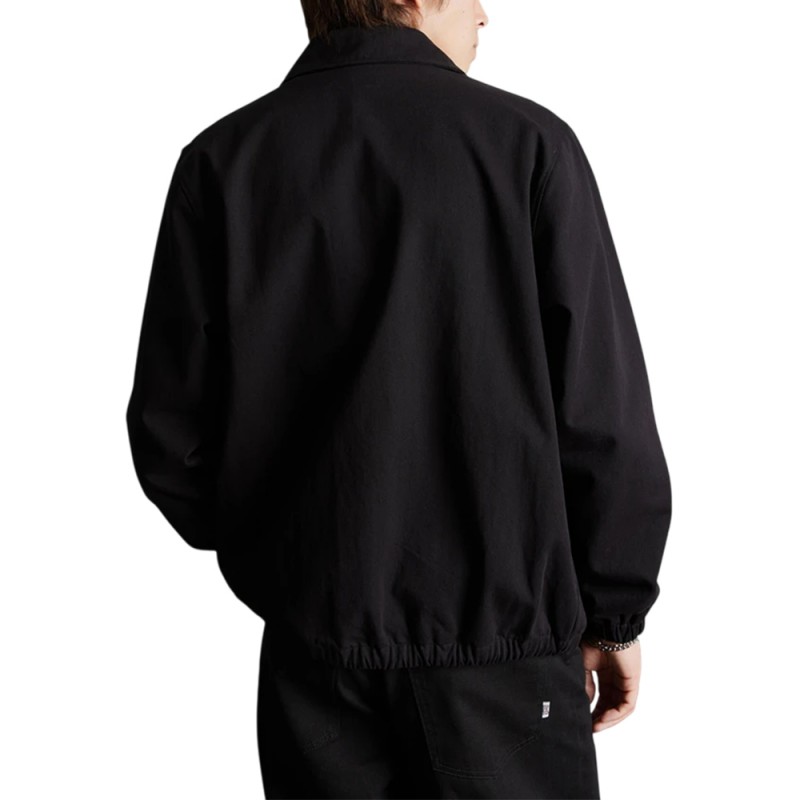 HUF 89 TWILL COACHES JACKET (JK00526 BKWHT)