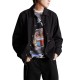 HUF 89 TWILL COACHES JACKET (JK00526 BKWHT)