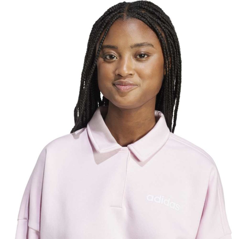 Adidas ESSENTIALS LINEAR FLEECE POLO SWEATSHIRT (JM1949)