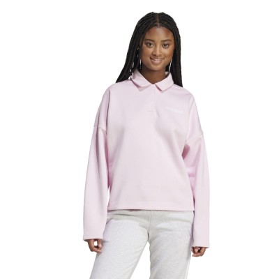 Adidas ESSENTIALS LINEAR FLEECE POLO SWEATSHIRT (JM1949)