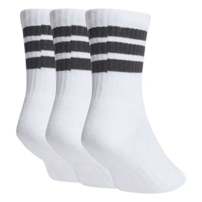 Adidas Kids 3-Stripes Cushioned Crew Socks 3 Pair Pack (JZ0531)