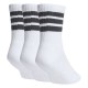 Adidas Kids 3-Stripes Cushioned Crew Socks 3 Pair Pack (JZ0531)