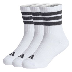 Adidas Kids 3-Stripes Cushioned Crew Socks 3 Pair Pack (JZ0531)