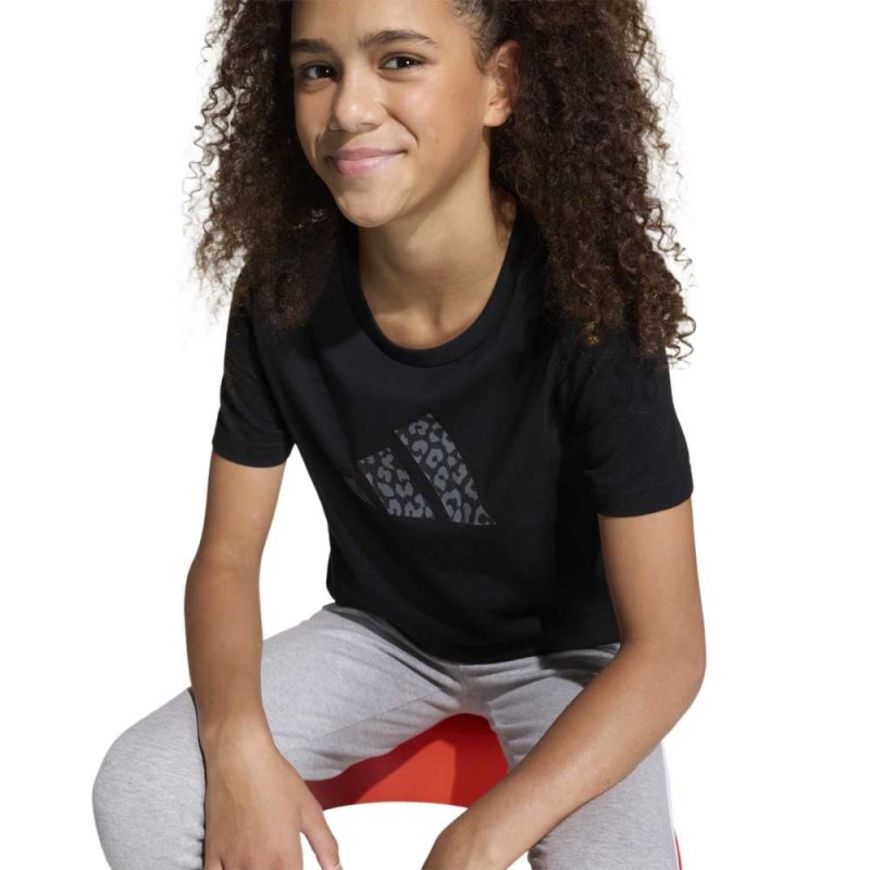 Adidas JUNIOR GIRLS ANIMAL PRINT GRAPHIC TEE (KA2987)