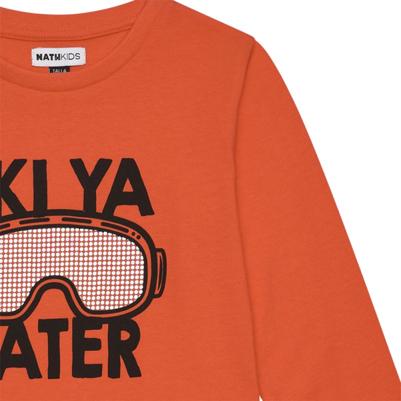 NATH LONG SLEEVES T-SHIRT LATER DARK RIDER (KB07T204O1 ORANGE)