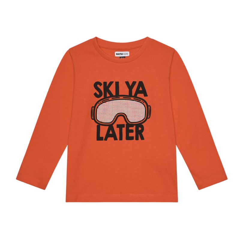 NATH LONG SLEEVES T-SHIRT LATER DARK RIDER (KB07T204O1 ORANGE)