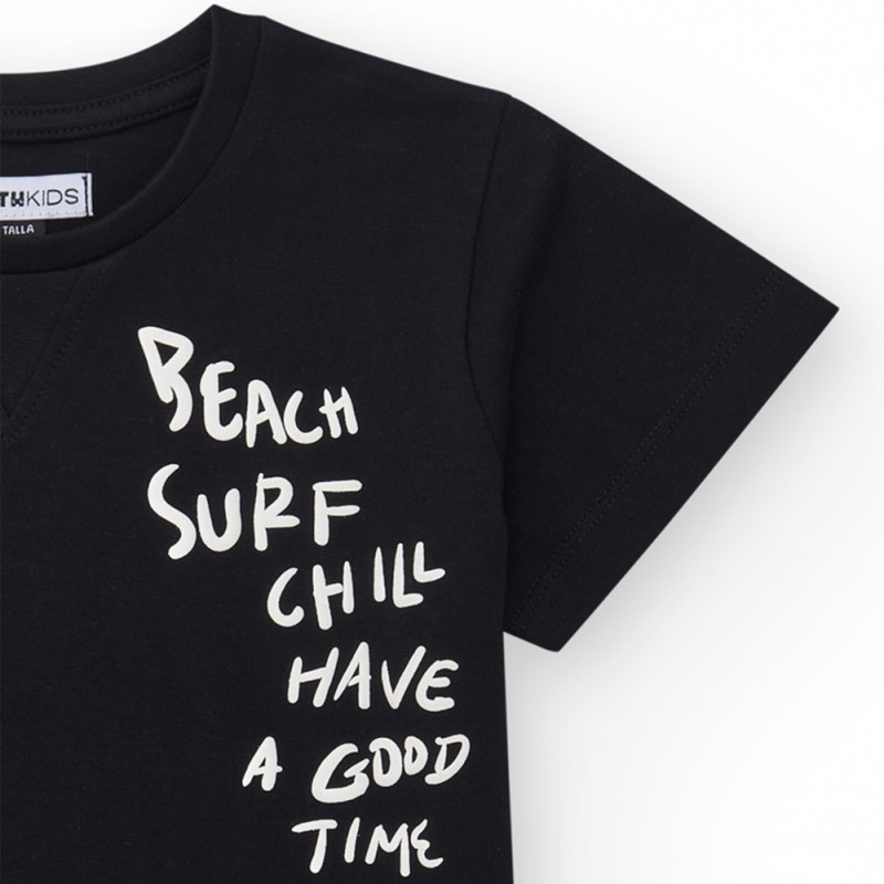 NATH T-SHIRT FOUR ENDLESS SUMMER (KB08T402X1 BLACK)