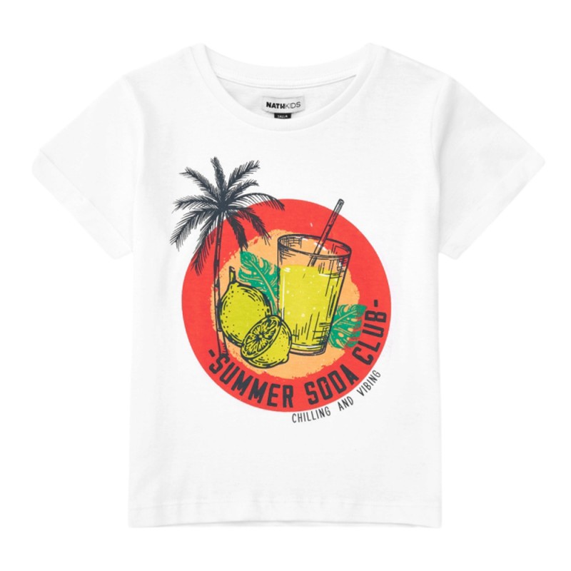 NATH T-SHIRT CALOR BAR DE PRAIA (KB08T504W1 WHITE)
