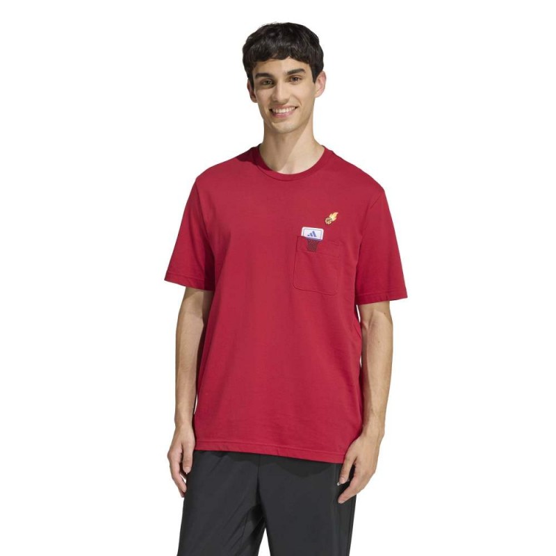 Adidas MINI EMBROIDERY BASKETBALL GRAPHIC T-SHIRT (KB2525)