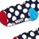 HAPPY SOCKS Kids Big Dot Snowman Sock (KBDS01-6500)