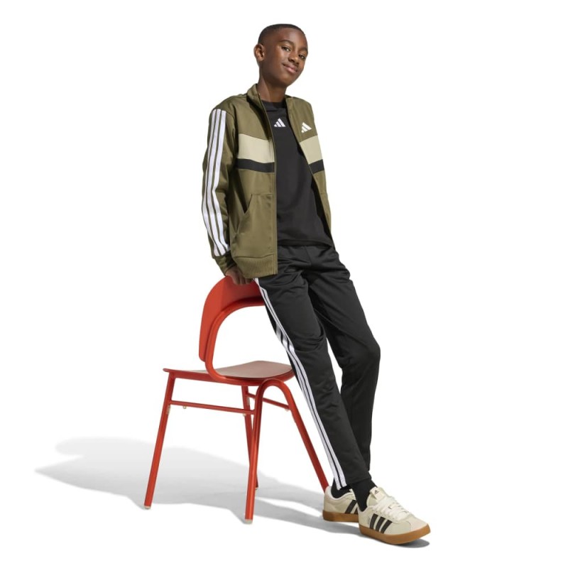 Adidas SEASONAL ESSENTIALS TIBERIO 3 STRIPES TRICOT TRACKSUIT (KC2124)