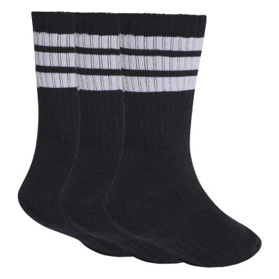Adidas Kids 3-Stripes Cushioned Crew Socks 3 Pair Pack (KD1719)