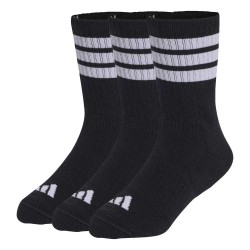 Adidas Kids 3-Stripes Cushioned Crew Socks 3 Pair Pack (KD1719)