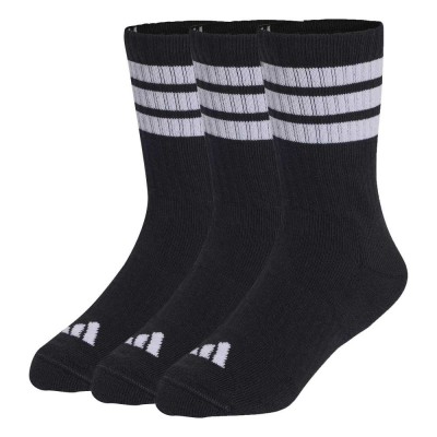Adidas Kids 3-Stripes Cushioned Crew Socks 3 Pair Pack (KD1719)