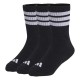 Adidas Kids 3-Stripes Cushioned Crew Socks 3 Pair Pack (KD1719)