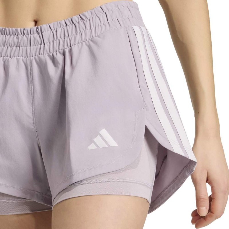 Adidas Pacer Workout Woven 2in1 Shorts (KD9749)