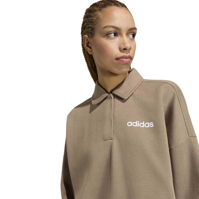 Adidas ESSENTIALS LINEAR FLEECE POLO SWEATSHIRT (KF8385)