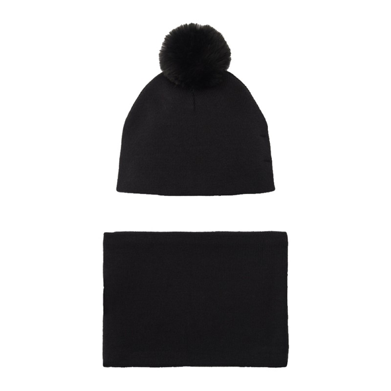 NATH HAT & NECKWARMER SALLY DIVE INTO THE NIGHT (KG07A401X1 BLACK)