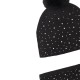 NATH HAT & NECKWARMER SALLY DIVE INTO THE NIGHT (KG07A401X1 BLACK)