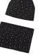 NATH HAT & NECKWARMER SALLY DIVE INTO THE NIGHT (KG07A401X1 BLACK)