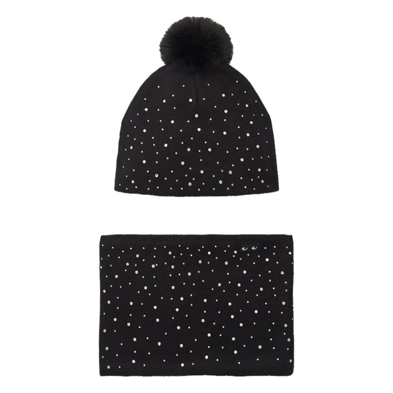 NATH HAT & NECKWARMER SALLY DIVE INTO THE NIGHT (KG07A401X1 BLACK)