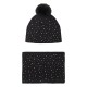 NATH HAT & NECKWARMER SALLY DIVE INTO THE NIGHT (KG07A401X1 BLACK)