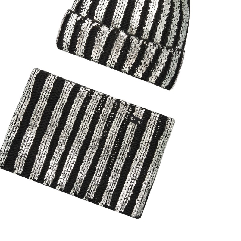 NATH HAT & NECKWARMER BRILLO REBEL DREAMERS (KG07A701X1 BLACK)