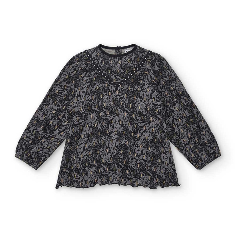 NATH LONG SLEEVES BLOUSE ANTONIETA DIVE INTO THE NIGHT (KG07B401X1 BEIGE)