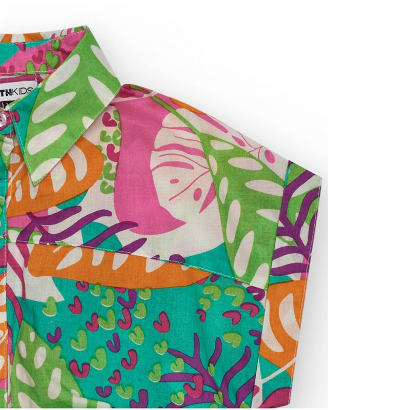 NATH CAMISA PLANA LUANA TROPICAL VIBES (KG08B309W1 GREEN)