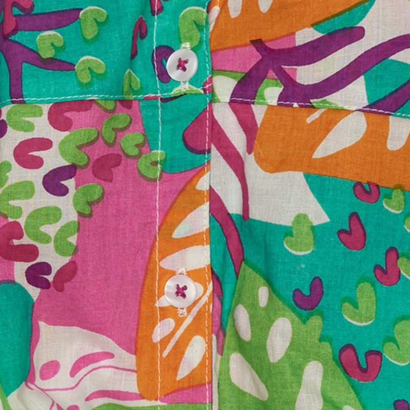 NATH CAMISA PLANA LUANA TROPICAL VIBES (KG08B309W1 GREEN)