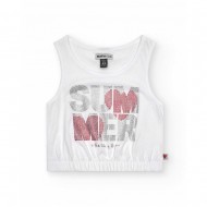 NATH TANK TOP BERRY STRAWBERRY SORBET (KG08T504W1 WHITE)