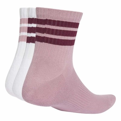 Adidas 3 STRIPES CUSHIONED SPORTSWEAR MID CUT SOCKS 3 PAIR PACK (KQ6772)