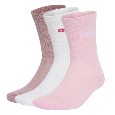 Adidas LINEAR CREW SOCKS CUSHIONED SOCKS 3 PAIR PACK (KQ6799)