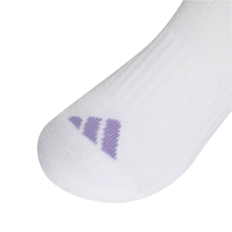 Adidas Kids 3-Stripes Cushioned Crew Socks 3 Pair Pack (KQ9222)