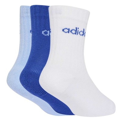 Adidas LINEAR KIDS CREW 3 PAIRS PER PACK SOCKS (KQ9237)