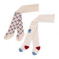 Konges Slojd BOW JAQUARD TIGHTS (KS101440 BOW MIX)