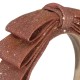 Konges Slojd GLITTER BOW HAIRBRACE (KS101990 MELLOW ROSE)