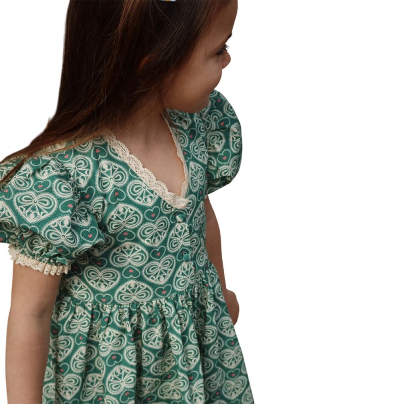 Konges Slojd COEUR LACE DRESS GOTS (KS102650 LACY GREEN)